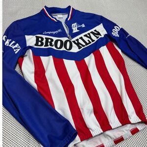 Campagnolo Brooklyn USA Flag Stripe Long Sleeve Cycling Jersey Men's